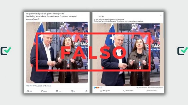 Falso: mujer que aparece con Kast no es hija de Bernarda Vera, es una core de Santiago