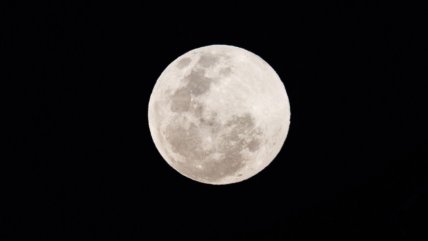   La Superluna vista desde Santiago 