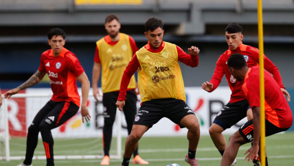   La Roja tuvo en La Florida su última práctica antes del amistoso con Perú 