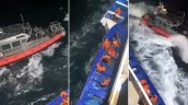 [Videos] Piratas chilenos: Con lanchas abordan barco para robar