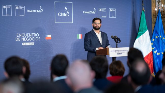 Presidente Boric invitó a empresas italianas a fortalecer lazos con Chile