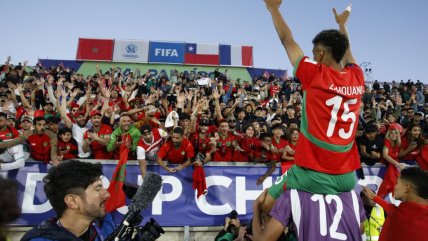   Marruecos celebró en Valparaíso su primera clasificación a una final de un Mundial Sub 20 