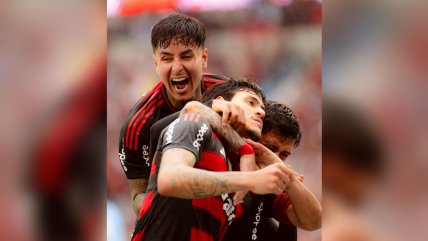   Con Pulgar titular: Flamengo venció a Palmeiras y lo alcanzó en la cima del Brasileirao 