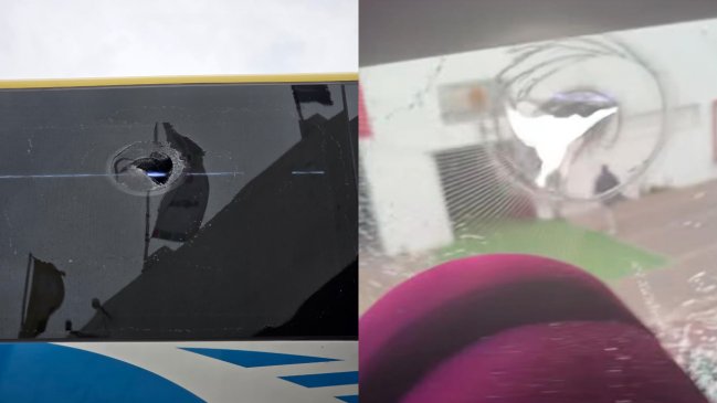 [VIDEO] Barristas de la U apedrearon el bus de Lanús antes del duelo en la Sudamericana