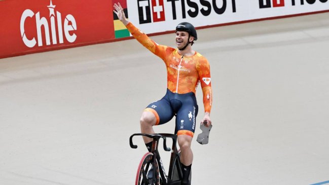 Lavreysen se impuso a Richardson en velocidad y sumó el vigésimo título en Santiago