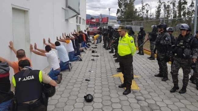 Gobierno de Ecuador desarticuló brazo armado de banda criminal Los Lobos