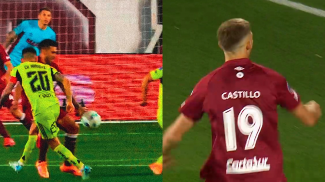 [VIDEO] Con una mano en la jugada previa: El polémico gol de Lanús a la U en la Sudamericana