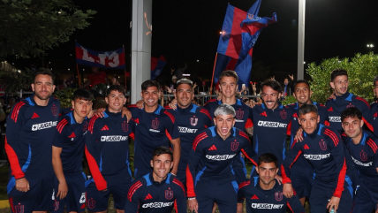   La U recibió el respaldo de sus hinchas previo a su duelo ante Huachipato en Talcahuano 