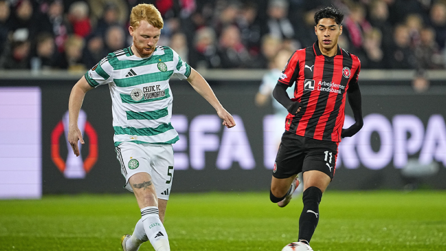 Midtjylland contó con titularidad de Darío Osorio en victoria ante Celtic por la Europa League