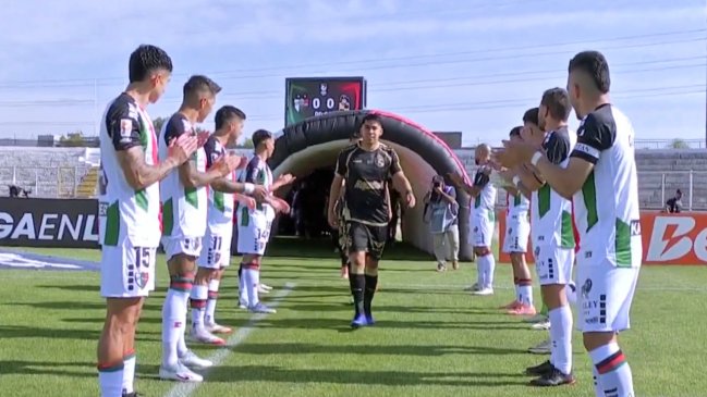 [VIDEO] Palestino recibió con pasillo de honor al campeón Coquimbo Unido en La Cisterna