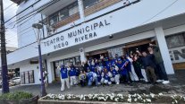 Teatro Diego Rivera de Puerto Montt luce su renovada fachada