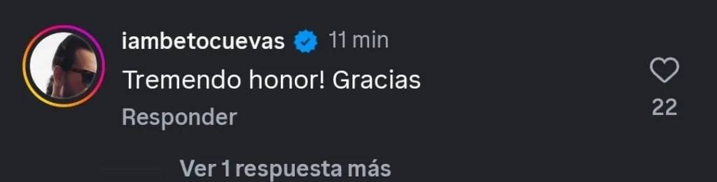 Beto Cuevas reaccionó a cover de Dua Lipa