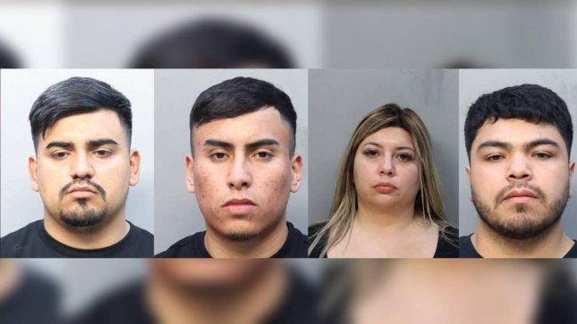 Cuatro chilenos fueron arrestados por asaltar a cliente de mall de Estados Unidos