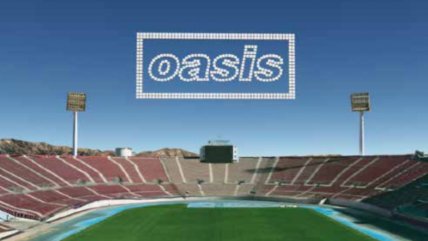   Show de drones marca la previa al concierto de Oasis en el Estadio Nacional 