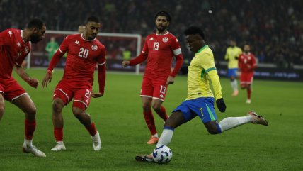   Brasil salvó un empate ante Túnez en amistoso internacional en Lille 