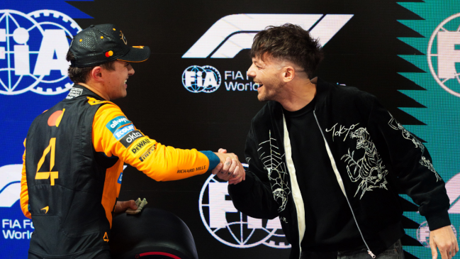 [VIDEO] Louis Tomlinson entregó el premio a Lando Norris por la 