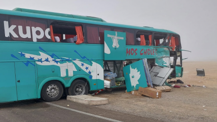 Tragedia en Antofagasta: Choque entre dos buses dejó cuatro muertos
