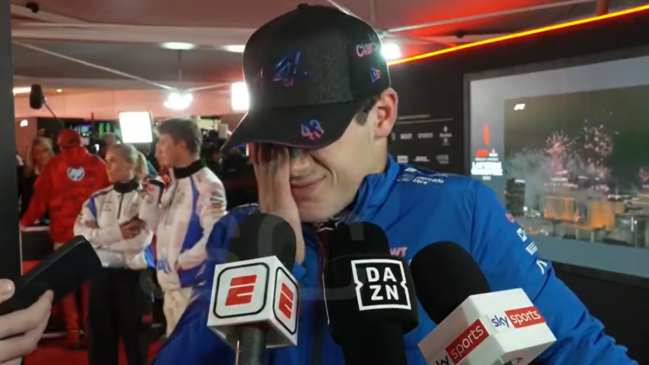 [VIDEO] Franco Colapinto se indignó con los fuegos artificiales del GP de Las Vegas