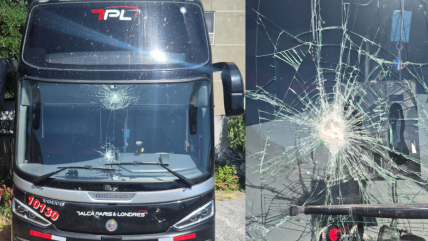   Bus de la U fue apedreado en la antesala de su duelo con O'Higgins en Rancagua 