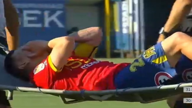 Pablo Aránguiz se lesionó y salió desconsolado después del gol de O'Higgins a Unión Española