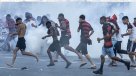 Hinchas se enfrentaron a la policía brasileña en festejos de Flamengo