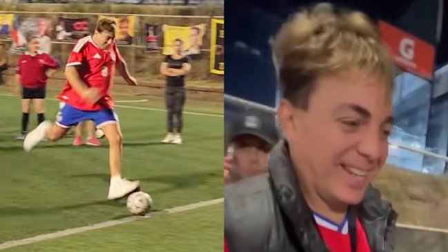 Cristián Castro compartió y jugó fútbol con sus fanáticas en Chile