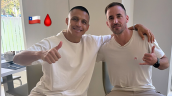 Alexis Sánchez recibió la visita de José Pedro Fuenzalida antes del partido de Sevilla