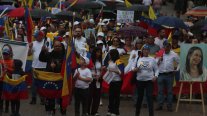 Venezolanos en Chile marcharon 