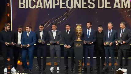   Con Pizzi incluido: El reconocimiento para los Bicampeones de América en la Gala Crack 2025 