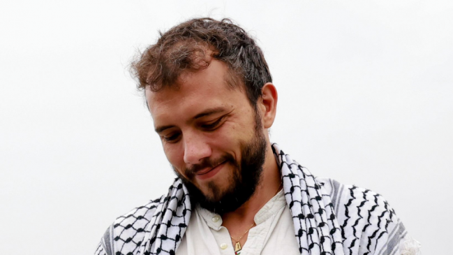 Palestino recibió la visita de activista brasileño que brindó apoyo a Gaza en la flotilla Sumud