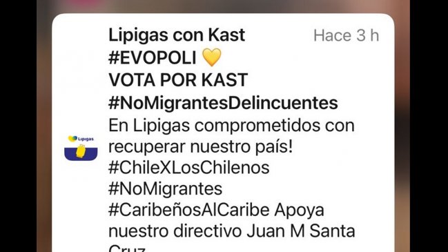 Lipigas denunció uso electoral de su app ante la Fiscalía y el Servel