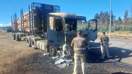 Una casa y un camión forestal destruidos en dos ataques incendiarios en Ercilla