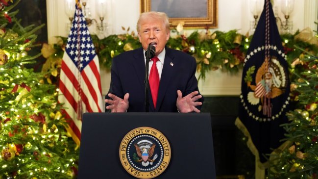 Cadena nacional: Trump hizo exultante autoevaluación y no habló sobre Venezuela