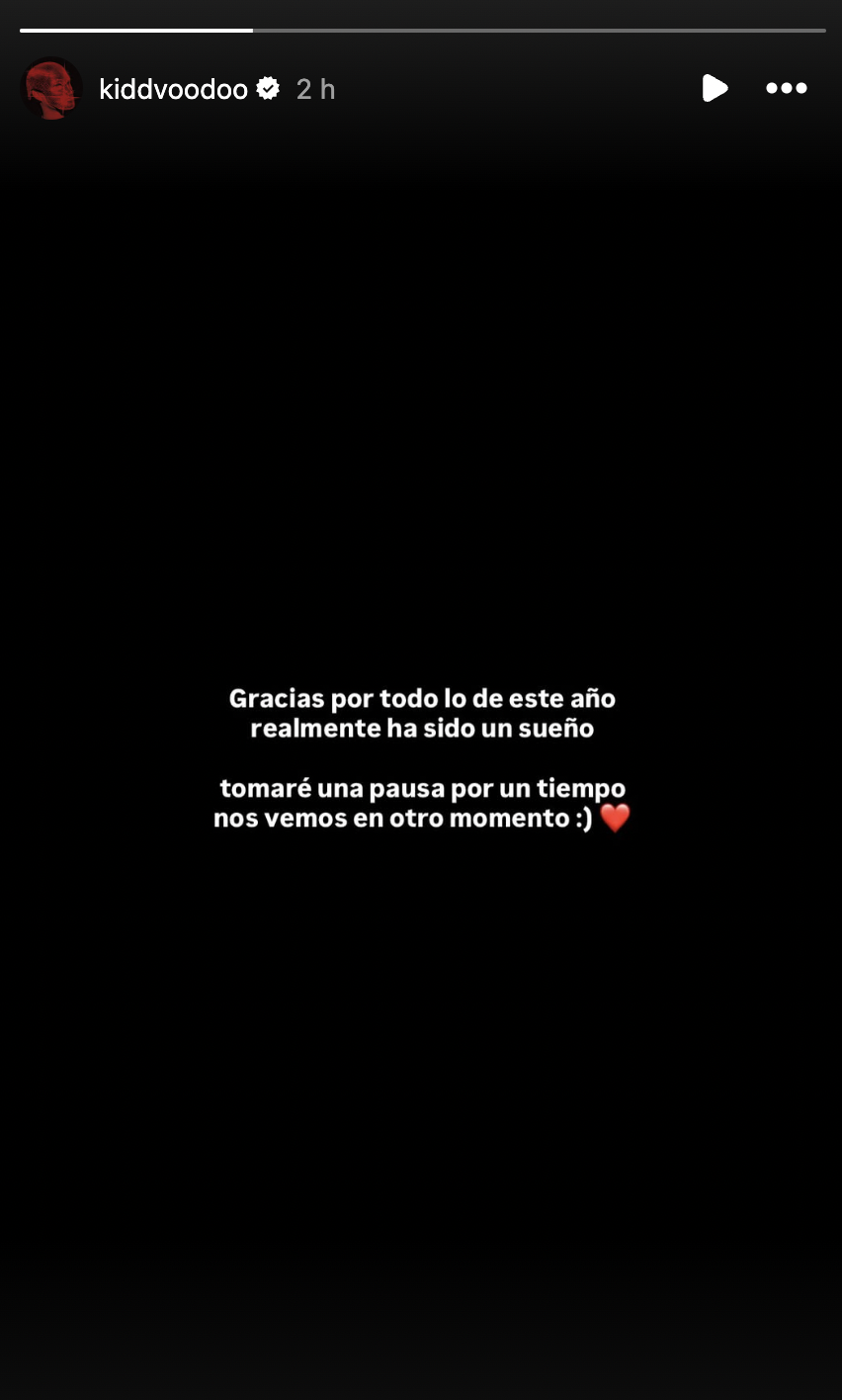 Kidd Voodoo hace una pausa