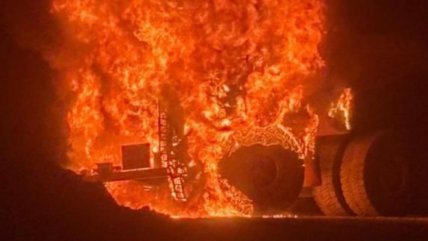  Incendio de camión en mina de Antofagasta obligó parar flota 