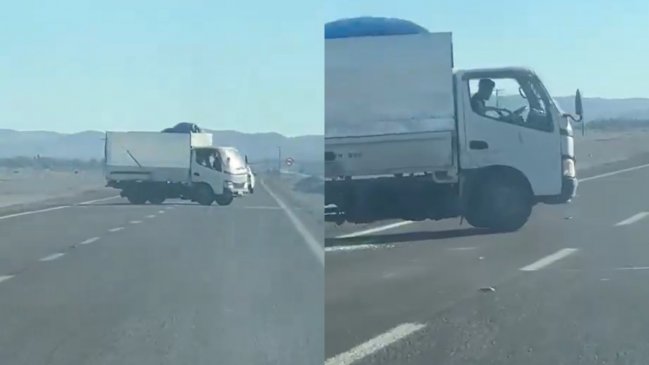 Violento robo de camión con 1.600 celulares termina con un detenido en Iquique