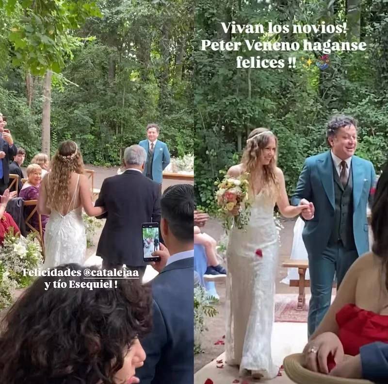 Daniel Alcaíno contrajo matrimonio con su pareja Catalina Infante