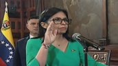 Delcy Rodríguez jura como jefa de Estado de Venezuela tras detención de Nicolás Maduro