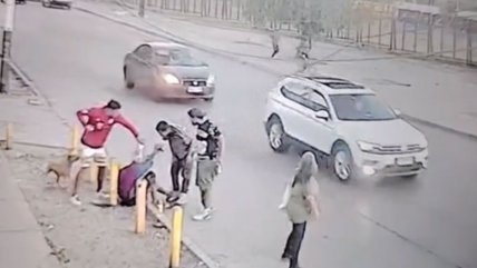 Cámaras revelan brutal ataque incendiario a hombre en situación de calle en San Bernardo