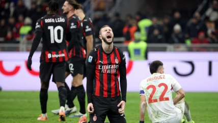   Milan empató en la agonía ante Genoa y perdió terreno en la pelea con Inter por el liderato en Italia 