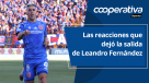 Cooperativa Deportes: Las reacciones que dejó la salida de Leandro Fernández