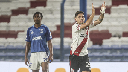   Gonzalo Montiel le dio el triunfo a River Plate en su amistoso frente a Millonarios 