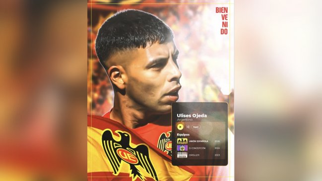 Unión Española presentó a Ulises Ojeda como nuevo refuerzo para pelear el Ascenso