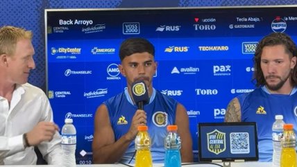   Vicente Pizarro en Rosario Central: Es un peldaño más arriba, el fútbol chileno ha ido decayendo 