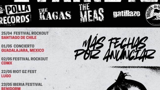 Vocalista de La Polla Records revela regreso del festival Rockout