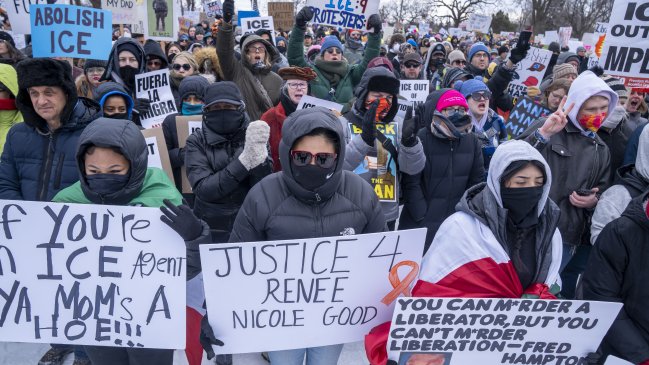 Manifestantes denuncian pérdida de visión tras disparos policiales en protesta contra ICE