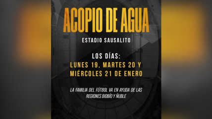   La ANFP anunció que Sausalito será Centro de Acopio durante la Supercopa 