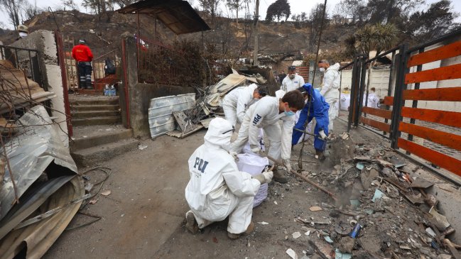 Incendios forestales: SML confirma identificación de 17 víctimas fatales mediante ADN y huellas dactilares
