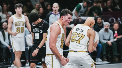   Hugo González rescató el triunfo de los Celtics tras dos prórrogas ante los Nets 