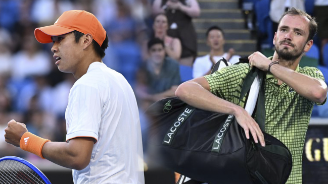 Tien dio el batacazo ante Medvedev para instalarse en cuartos de final en Australia